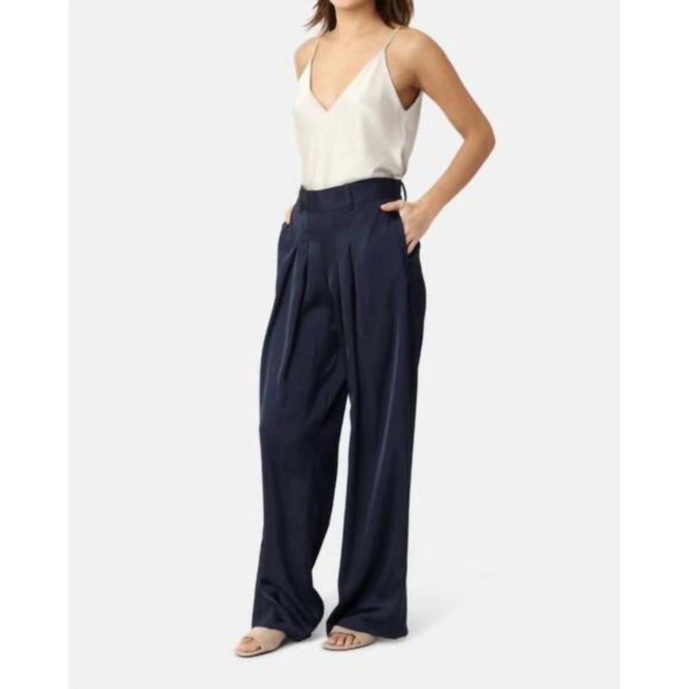 KARMAMIA Blake Wide Leg Pants Hammered Sapphire NWT | Size S